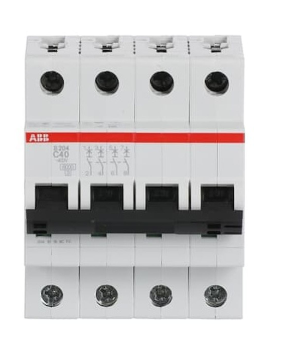 ABB - Disjoncteur modulaire- 4P - 40A - Cbe C - 6000A/10kA (4 modules)