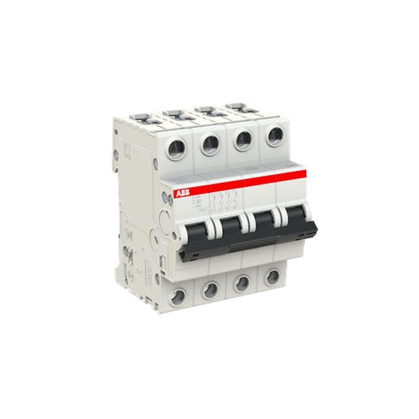 ABB - S200 Disjoncteur modulaire- 4P - 80A - Cbe C - 6000A/6kA (4 modules)-peignable – Image 3