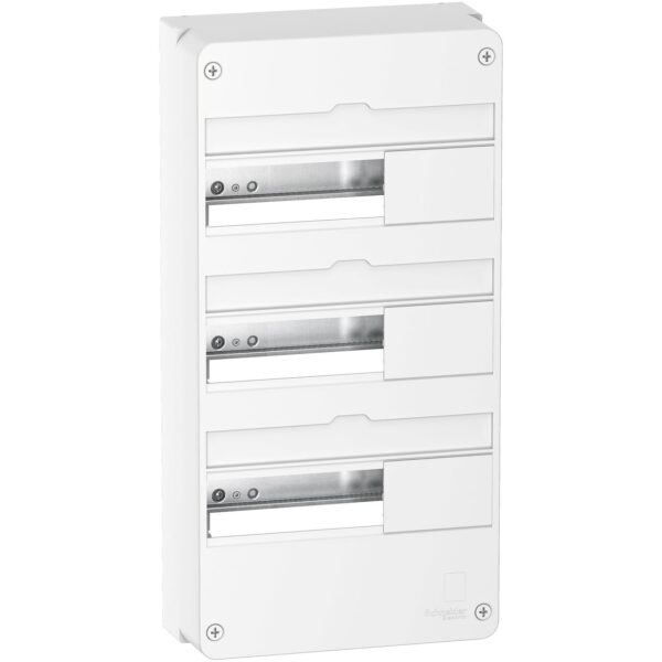 Coffret en saillie Blanc (RAL 9003)- 3 rangées de 13 modules – Image 2